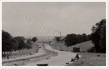 Die Strecke bei Rabenstein - Rottloff in Bau 1939