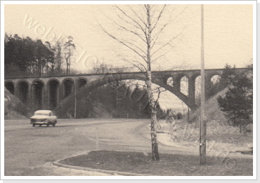 Torbrücke an der Anschlußstelle Erfurt - Ost um 1960