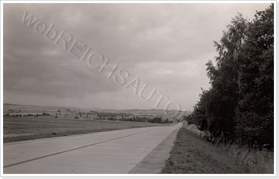 Streckenführung führt am Stegenwald vorbei, kurz vor Eröffnung 1939