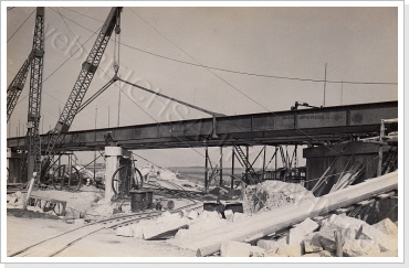 Baustelle Überführung Reichsstraße 7 1937