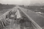 Februar 1935 Blick über die Baustelle Richtung Salzburg