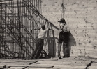 17. Juli 1934 Eisenflechter bei der Arbeit
