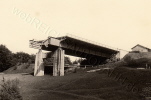 Umfahrung der gesprengten Brücke ca. 1950