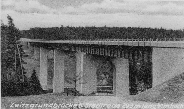 Zeitzgrundbrücke um 1937